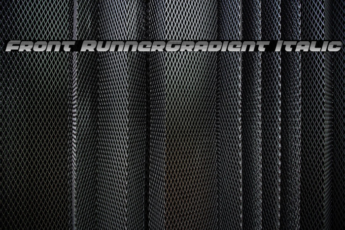 Front RunnerGradient Italic Example 1