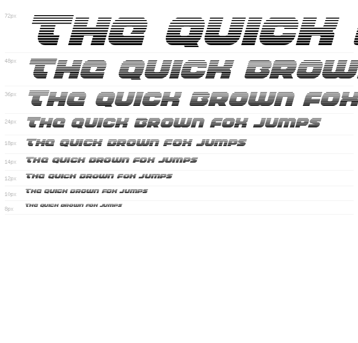 Front RunnerGradient Italic Waterfall