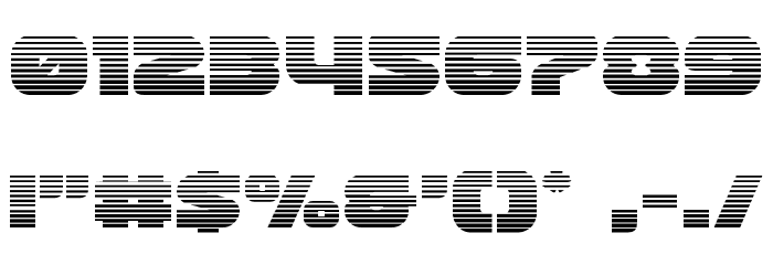 Front RunnerGradient Font OTHER CHARS