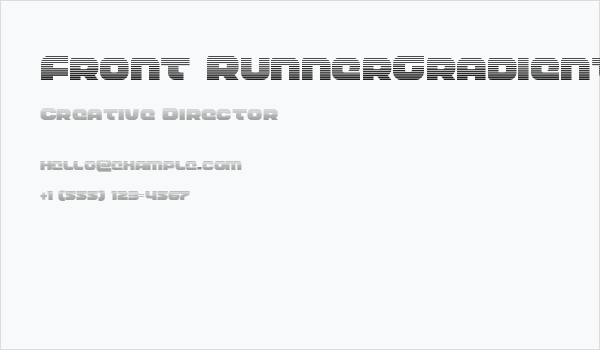 Front RunnerGradient Business Card