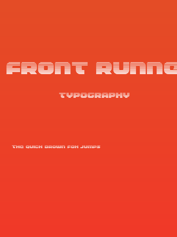 Front RunnerGradient Poster