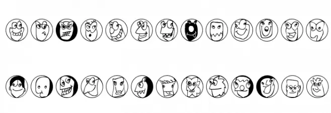 Frontal-Buttons Шрифта ВЕРХНИЙ