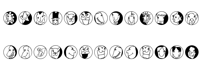 Frontal-Buttons Font LOWERCASE