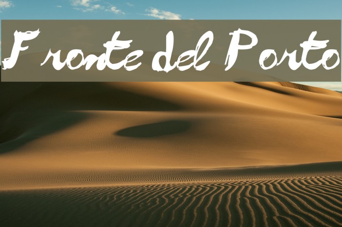 Fronte del Porto Font examples