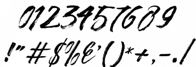 FronteScript Font OTHER CHARS