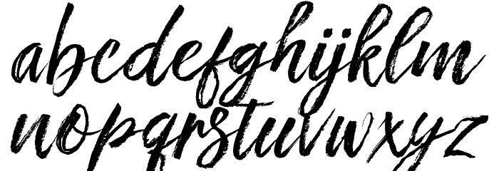 FronteScript Font LOWERCASE