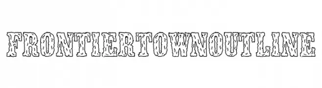 Frontier Town outline  Descarca Fonturi Gratis
