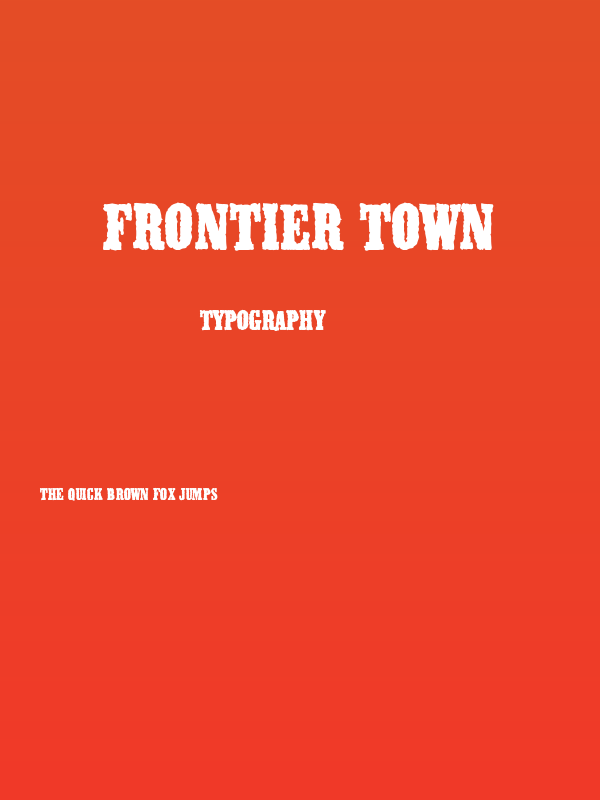 Frontier Town Poster
