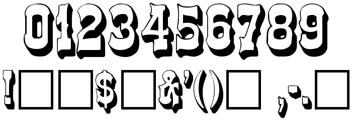 Frontier Font OTHER CHARS
