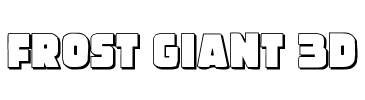 Frost Giant 3D  Fuentes Gratis Descargar