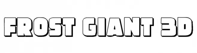 Frost Giant 3D  Free Fonts Download