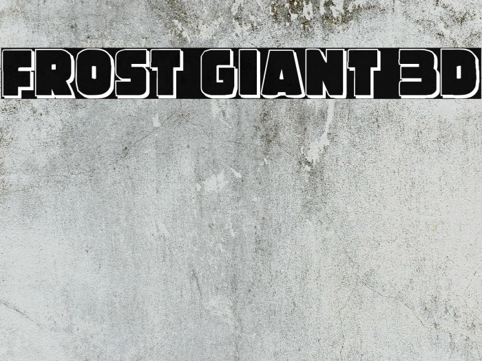 Frost Giant 3D Example 1