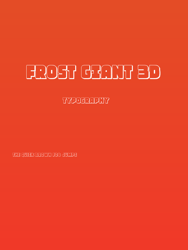 Frost Giant 3D Poster