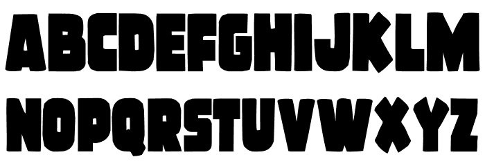 Frost Giant Condensed Font LOWERCASE