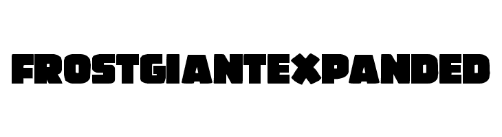 Frost Giant Expanded  font caratteri gratis