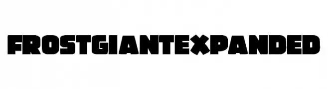 Frost Giant Expanded  font caratteri gratis