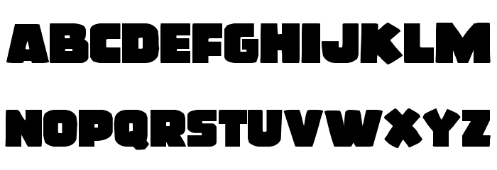 Frost Giant Expanded Font LOWERCASE