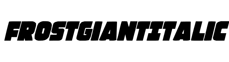 Frost Giant Italic  font caratteri gratis