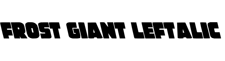 Frost Giant Leftalic  Fuentes Gratis Descargar