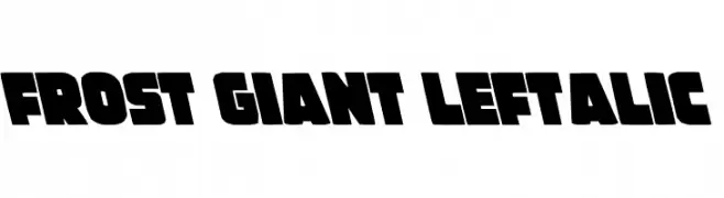 Frost Giant Leftalic  Fuentes Gratis Descargar
