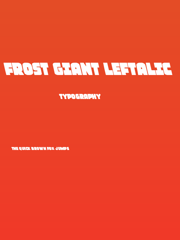Frost Giant Leftalic Poster