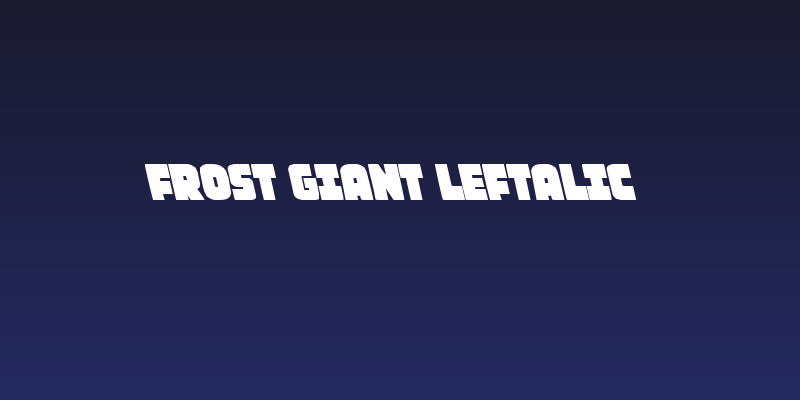 Frost Giant Leftalic Social Header