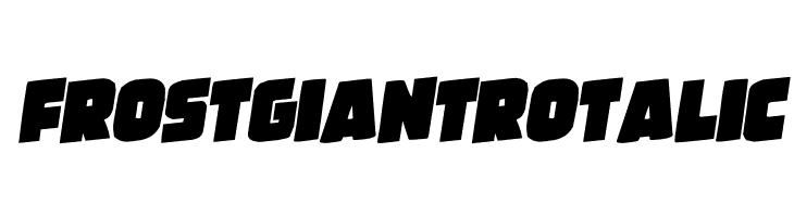 Frost Giant Rotalic  Free Fonts Download