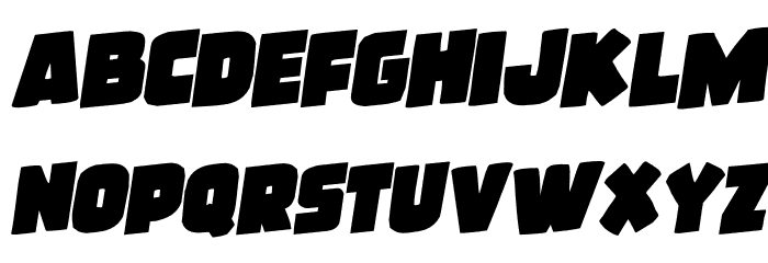 Frost Giant Rotalic Font LOWERCASE