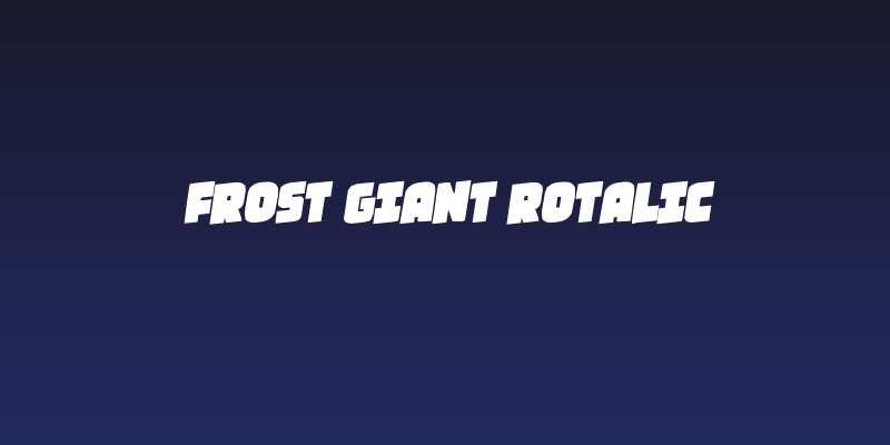 Frost Giant Rotalic Social Header