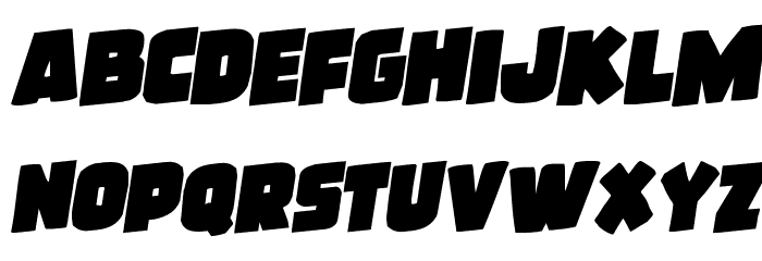 Frost Giant Rotalic Font LOWERCASE