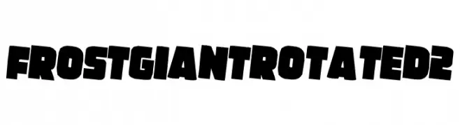 Frost Giant Rotated 2  Frei Schriftart Herunterladen