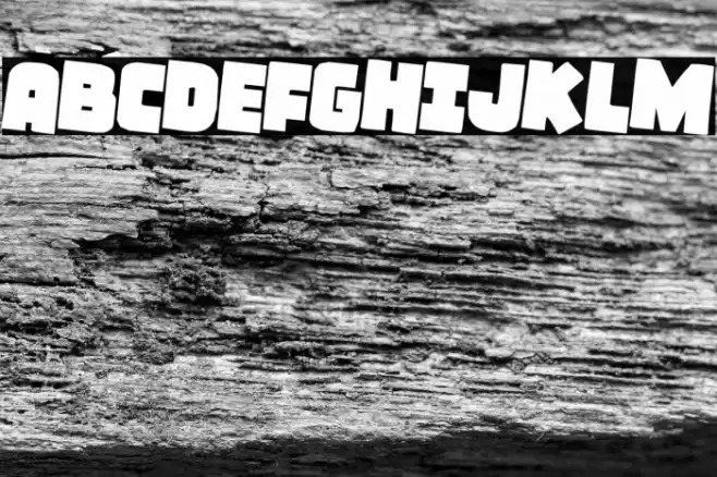 Frost Giant Rotated 2 Font examples