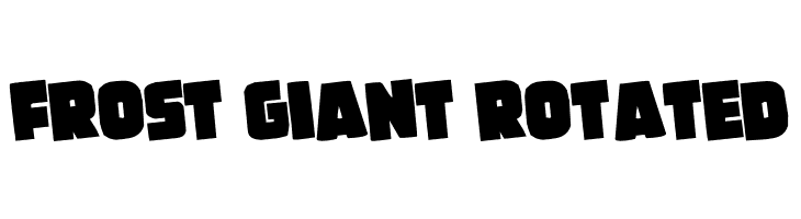 Frost Giant Rotated  baixar fontes gratis