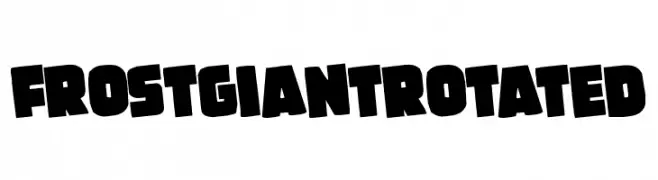 Frost Giant Rotated  Frei Schriftart Herunterladen