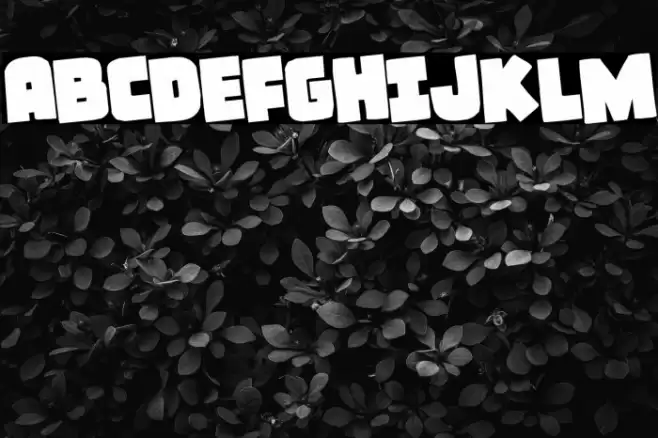 Frost Giant Rotated Font examples