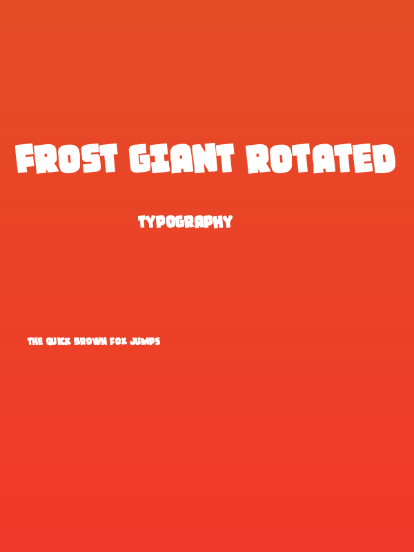 Frost Giant Rotated Poster