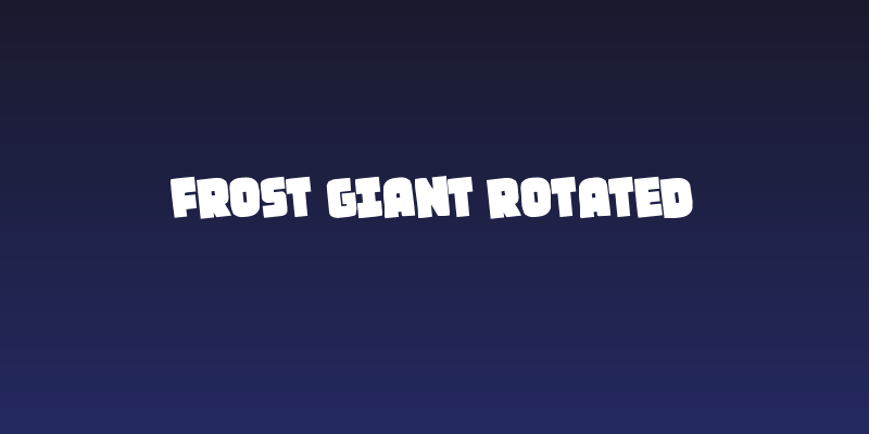 Frost Giant Rotated Social Header
