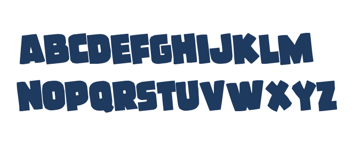 Frost Giant Rotated Lowercase