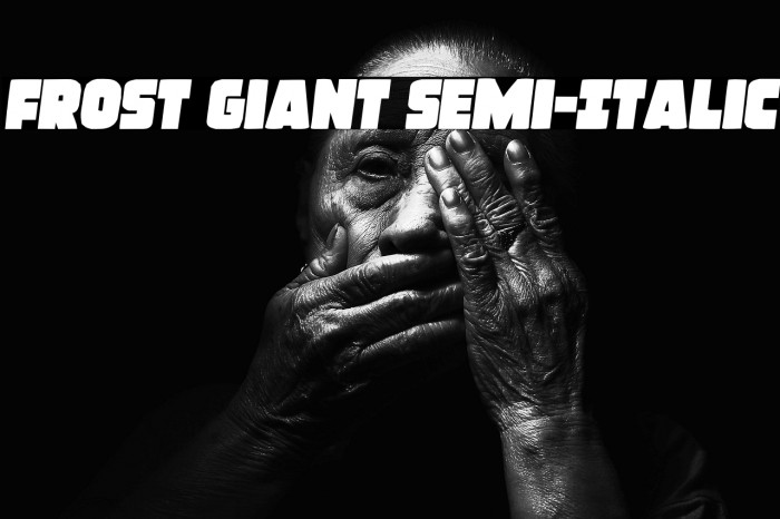 Frost Giant Semi-Italic Example 2