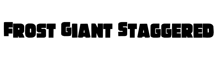 Frost Giant Staggered  Fuentes Gratis Descargar