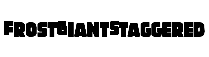 Frost Giant Staggered  नि: शुल्क फ़ॉन्ट्स डाउनलोड