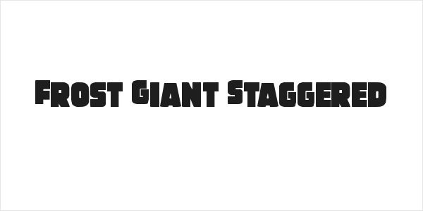 Frost Giant Staggered Logo