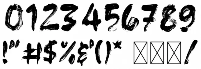 Frost Vector Font OTHER CHARS