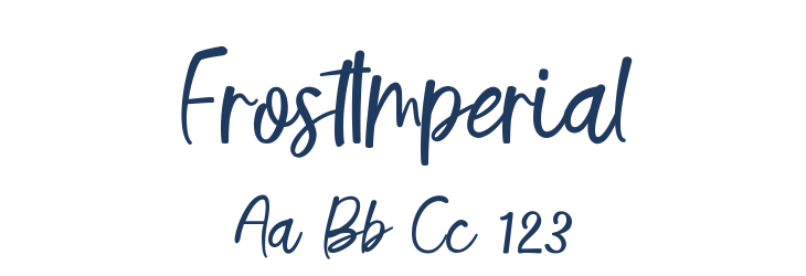 FrostImperial Font Preview