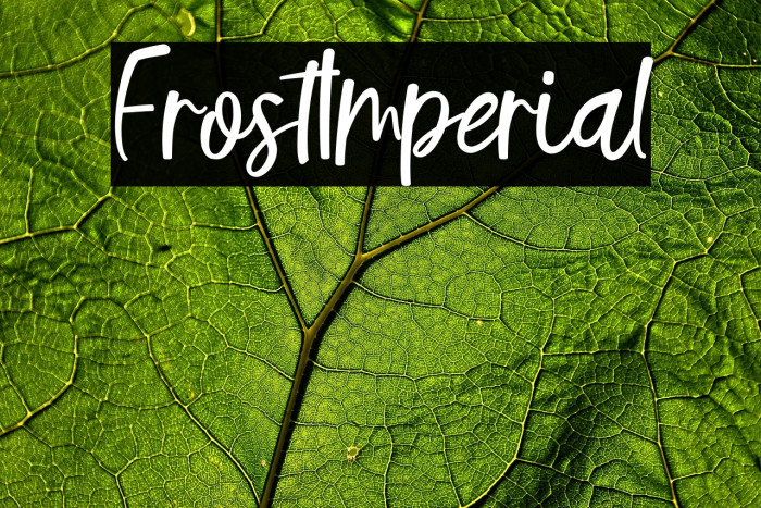 FrostImperial Example 1