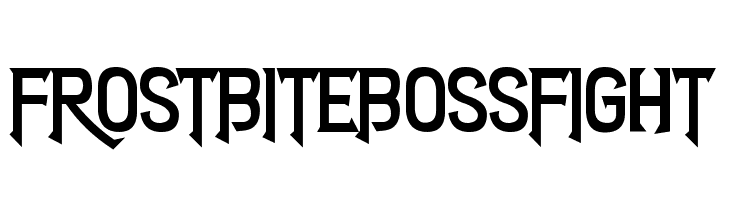 Frostbite Boss Fight  font caratteri gratis