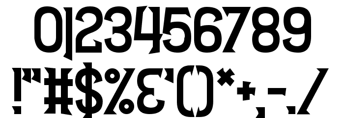 Frostbite Boss Fight Font OTHER CHARS