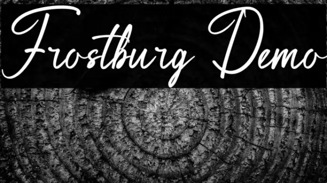 Frostburg Demo Шрифта examples