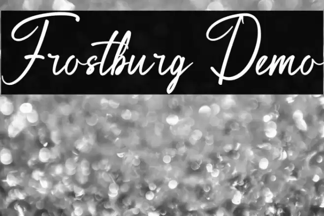 Frostburg Demo Шрифта examples