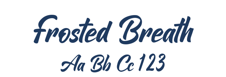 Frosted Breath Font Preview